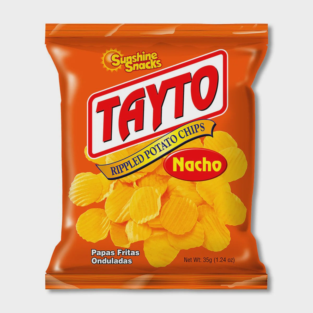 SUNSHINE SNACKS Ripples Potato Chips Nacho 35G 1.24OZ