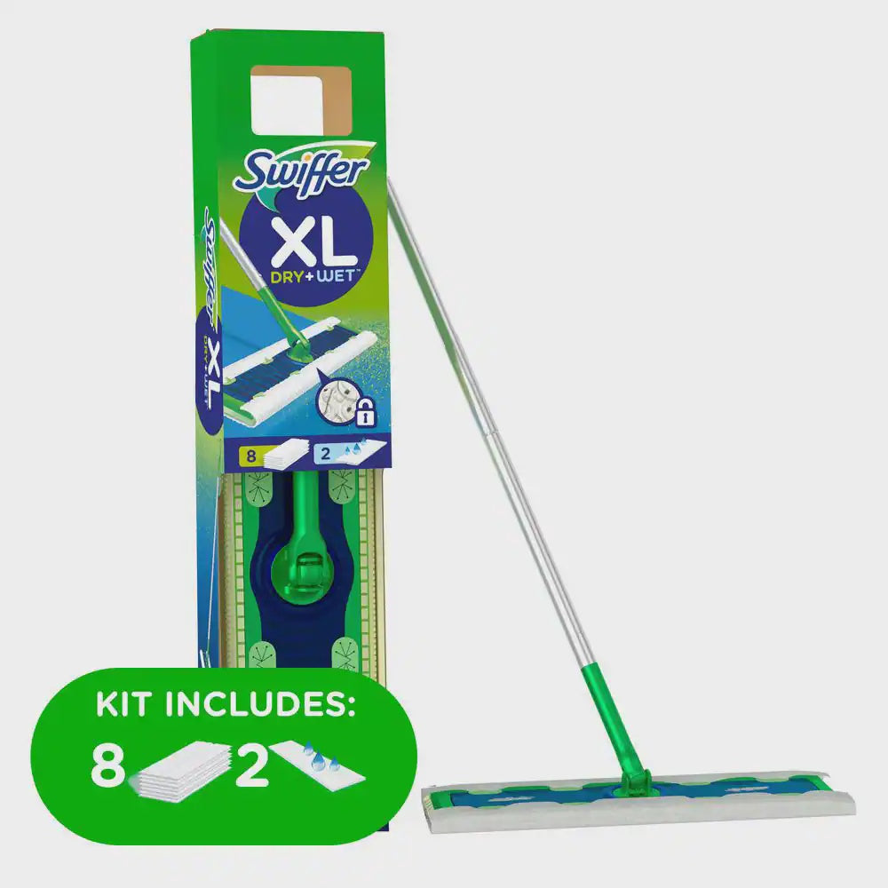 SWIFFER Sweeper Kit Xl with 8 Dry & 2 Wet Cloths