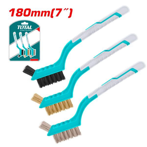 TOTAL Wire Brush 3PCS Set TAC38033 7"
