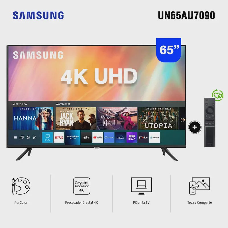 SAMSUNG Television 65" UN65AU7090 LED