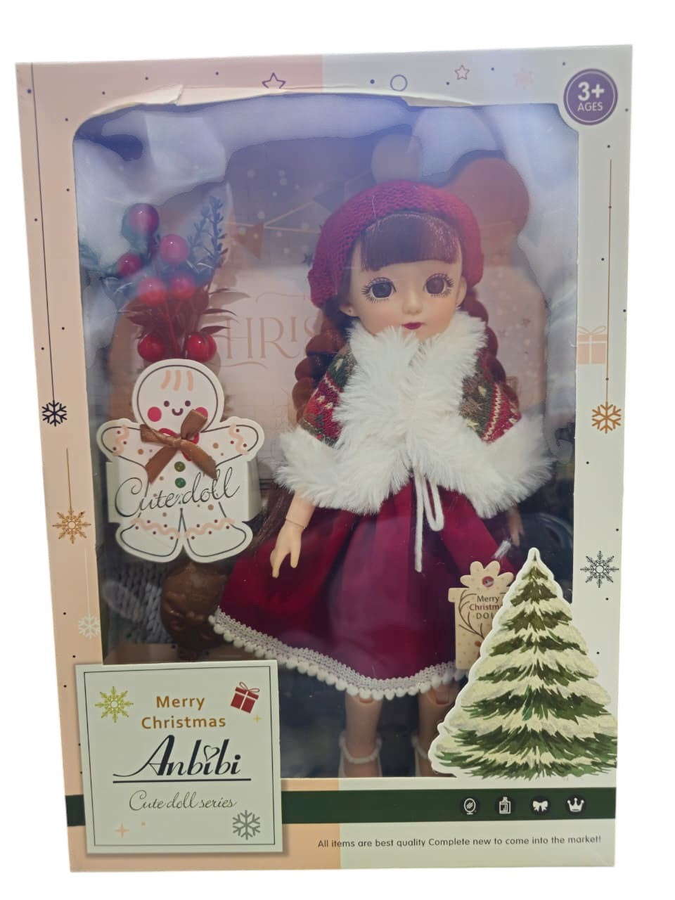 GENERIC Toy Merry Christmas Anbibi Cute Doll WX204-3