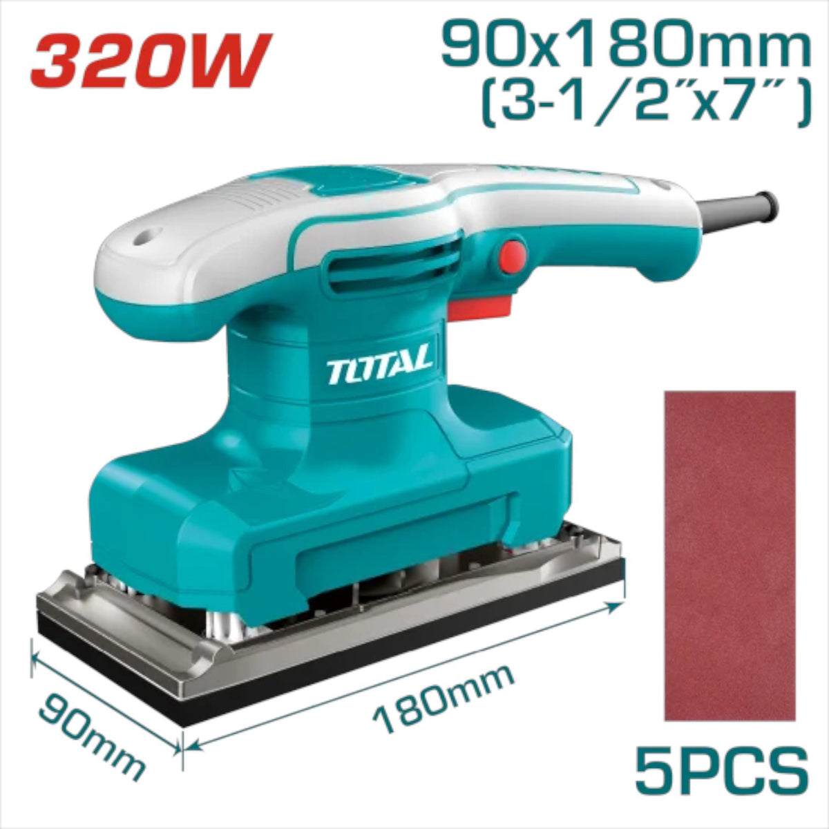 TOTAL Sheet Sander Finish UTF1301836 320W