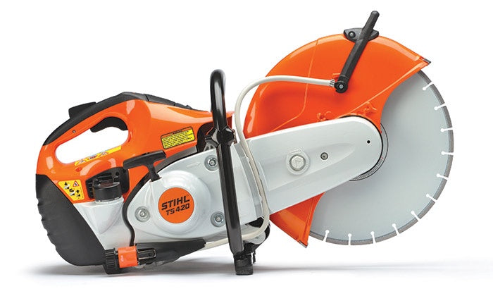 STIHL 14" Saw Cut Off TS-420 4.9" Max Dep, 4.4HP Gas