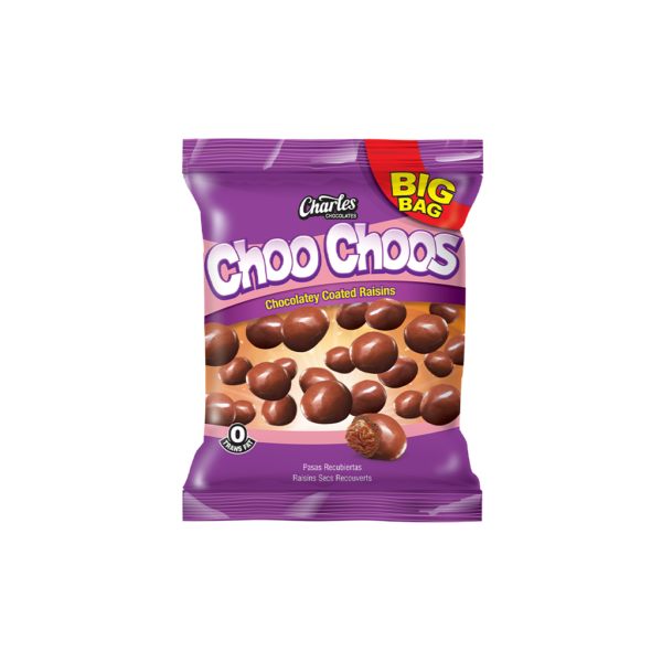 CHARLES Choo Choos Chocolatey Coated Risins 90G 3.17OZ