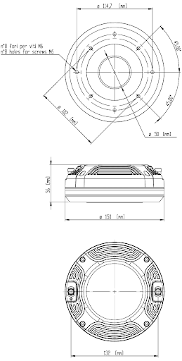 18SOUND Horn Driver ND4015TI2 1.5" Bolt on 8OHMS