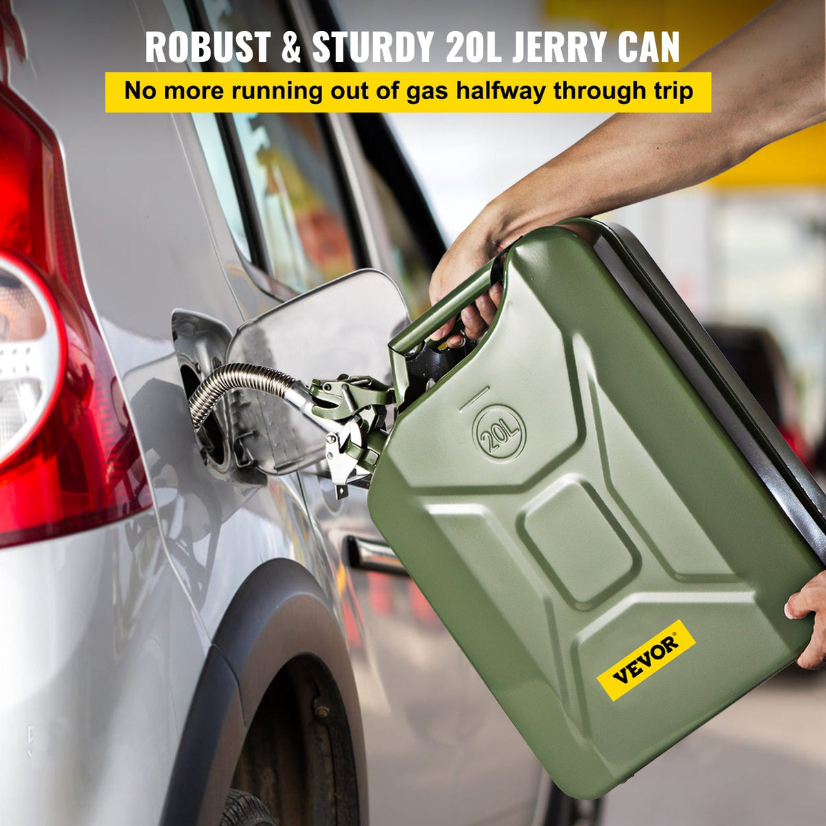 VEVOR Jar Diesel Green 20L 5.3GAL Jerry Can