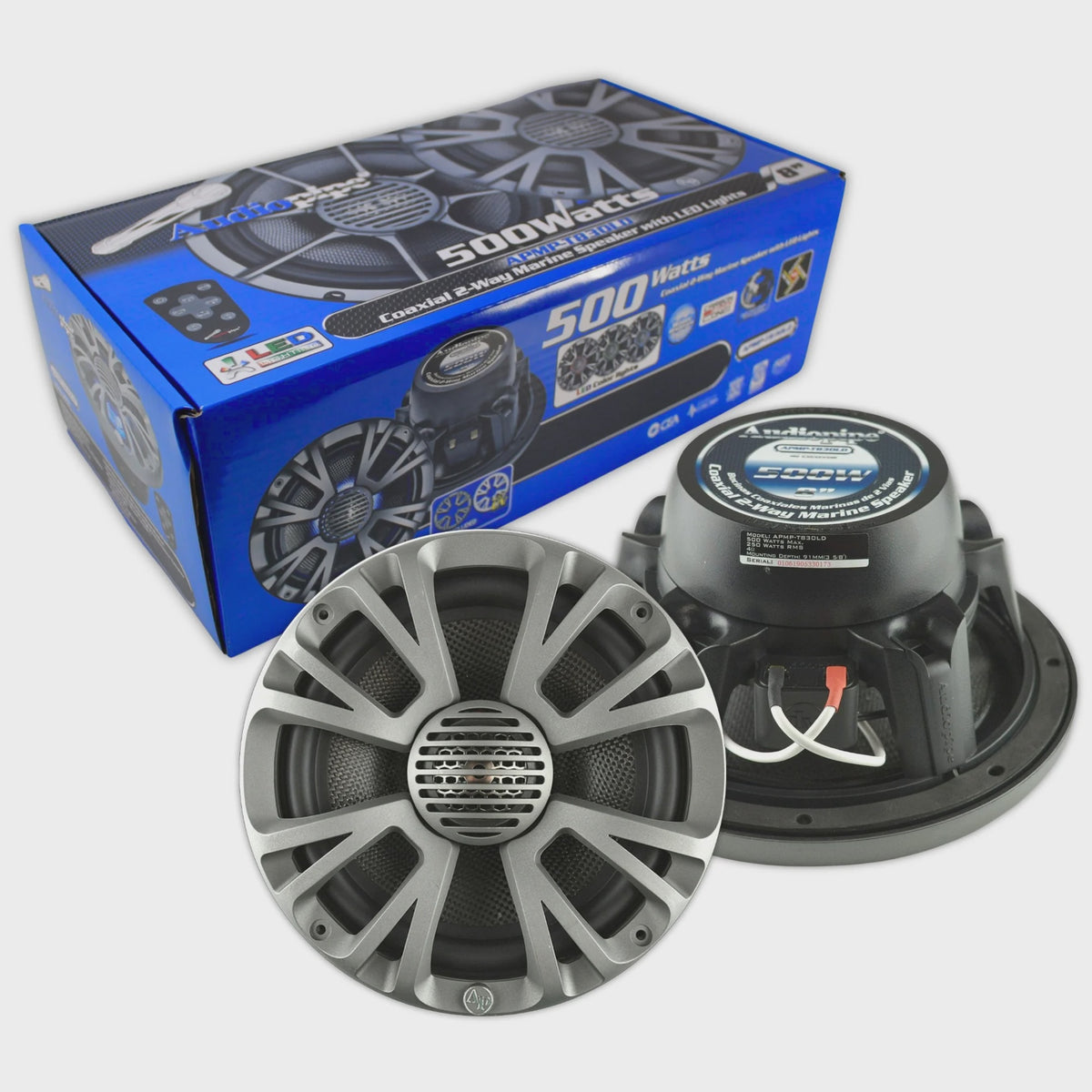 AUDIO PIPE Speaker 8" APMP-T830LD Marine Coaxial Carbon Fiber Cone