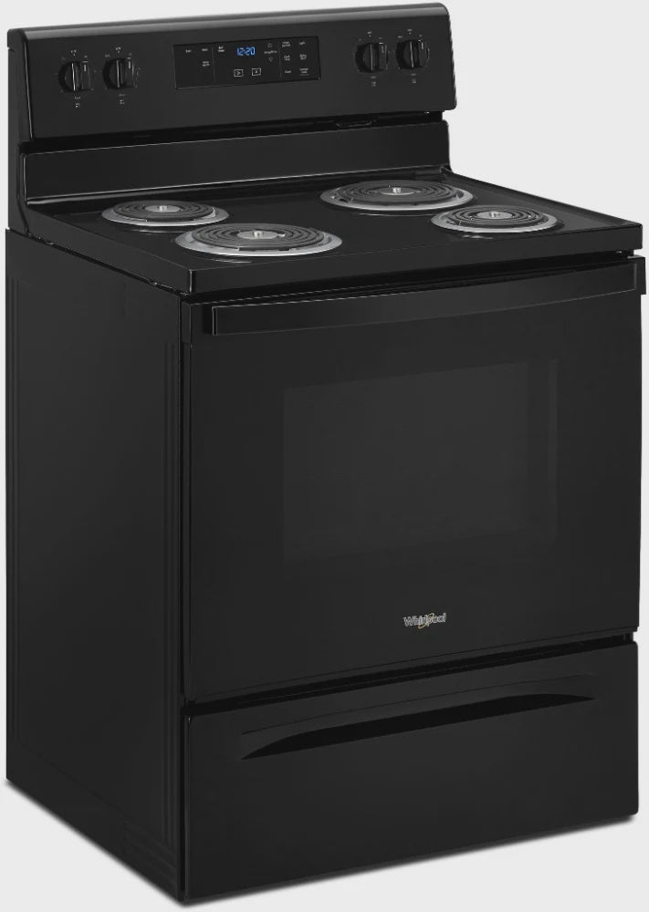 WHIRLPOOL Stove 4 Burner WFC315S0JB Electric Black 30" 1Y