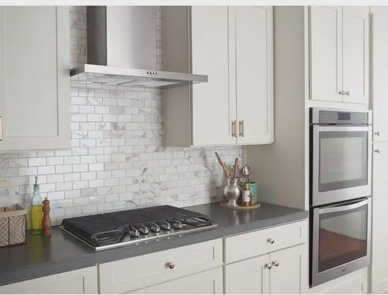 WHIRLPOOL Range Hood 30" WVW57UC0FS Stainless Steel Wall Mount