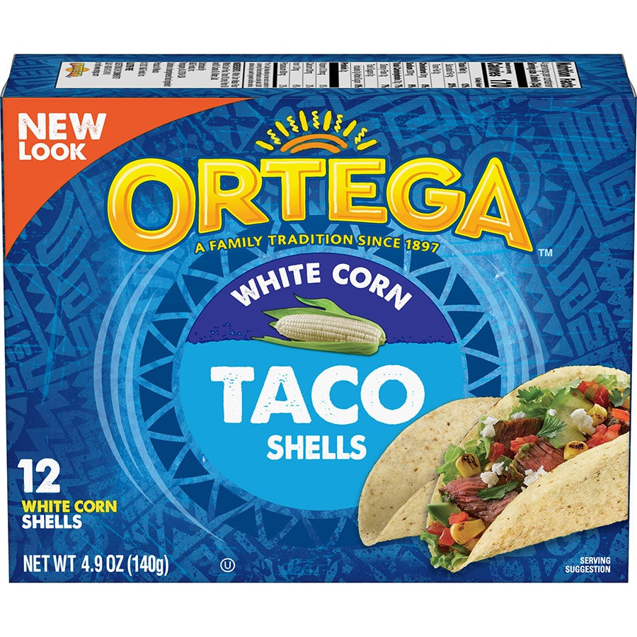 ORTEGA White Corn Taco Shells 4.9OZ 140G
