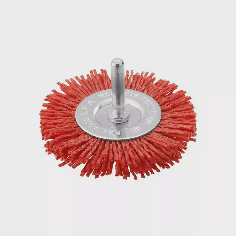 TOTAL Wire Nylon Brush Wheel 3" TAC34035 with Shank