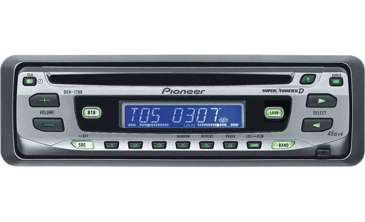 PIONEER C.d Player Car DEH-1700 + Free Modulator FM Otu CM-02 Car Bt MP3 Player Rgb Ambient Lighting 3.1A 2USB Charger