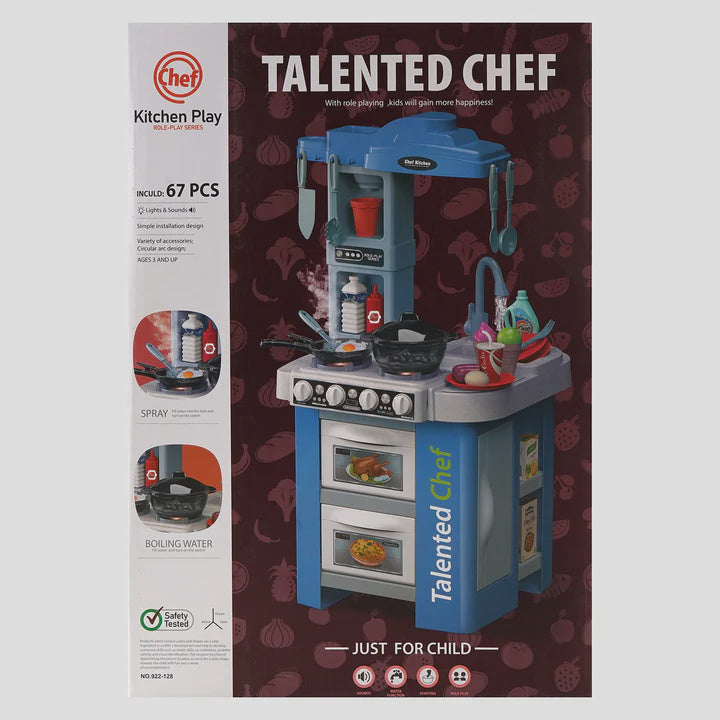 GENERIC Toy Kitchen Play Set Talented Chef 67PCS 832-46-B119815