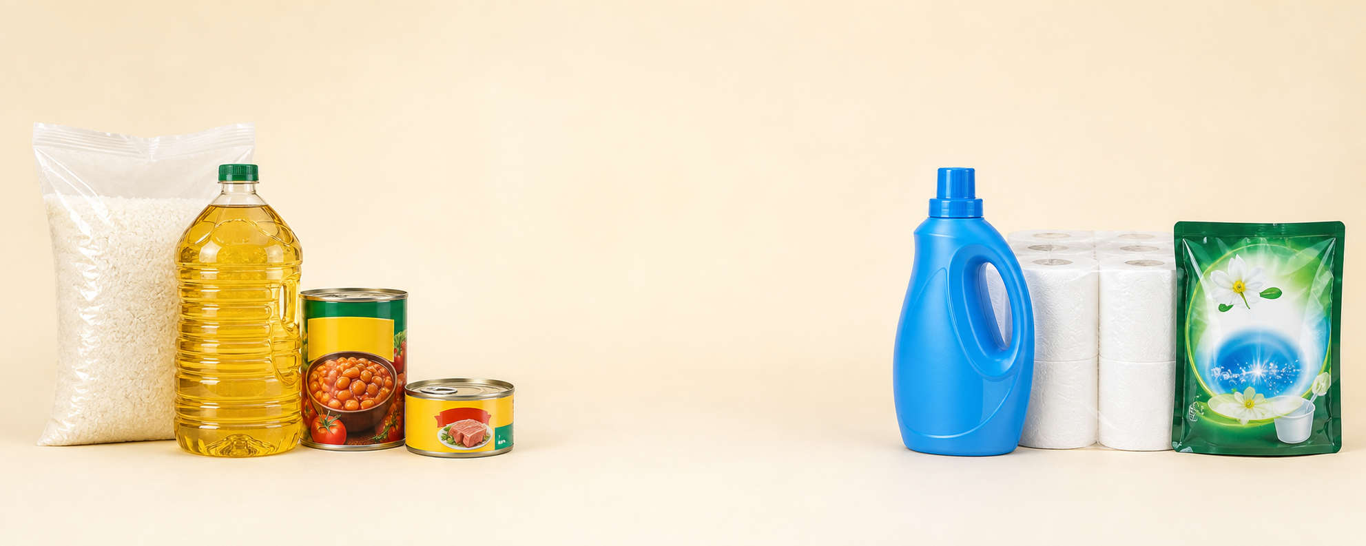Groceries and household essentials